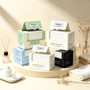Toallas Faciales Desechables de Tela No Tejida, Fibra Vegetal Biodegradable, Algodón de Secado Rápido, Antimicrobianas, Amigables con la Piel, Personalizadas HenSun - Product Image 4