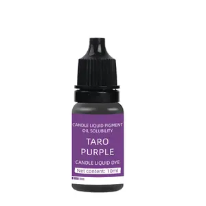 Cocosir Tailored Logo Candle Pigment Taro Purple Oil Solubility Liquid Dye Full 32 Colors for Birthday Candle Making 10ml