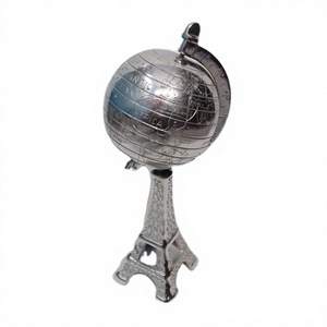Regalo de negocios Aluminio Torre Eiffel Globo Soporte Mesa Centro de mesa Objeto decorativo Precio barato Modelo Ideas de regalo Decoración para el hogar - Product Image 1
