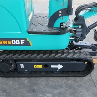 Mini-excavatrice compacte Sunward SWE08F de haute qualité, micro-pelleuse de 1010 kg, machine à chenilles fiable