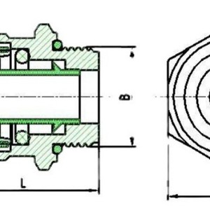 Airship <b>Quick</b> <b>Connector</b> 12mm Metal For Nylon Tube Automotive Fuel Gas Line Part FT-12X1.5-38NPT - Product Image 2