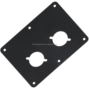 <span class=keywords><strong>2</strong></span> lỗ âm thanh tủ Jack tấm Speakon ổ cắm Hộp nối clip cho pháo XLR nối loa Hộp thiết bị đầu cuối tấm kim loại - Product Image 3