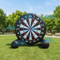 Cible de coup de pied de football gonflable en plein air et jeu de fléchettes pour les sports amusants en famille