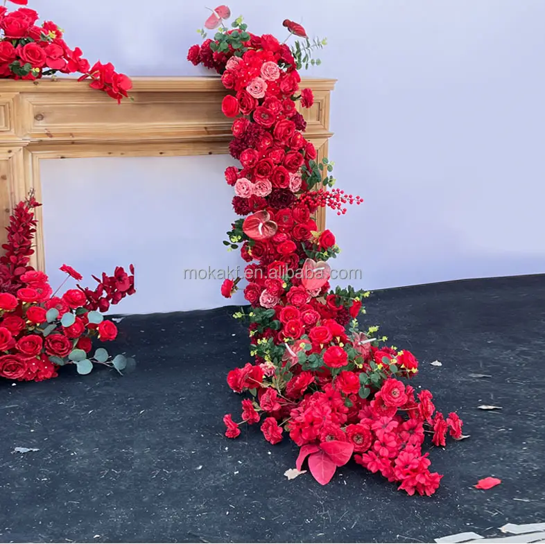Factory Wedding Artificial Flower Arrangement Waterfall Flowers For Weddings Party Centerpiece
