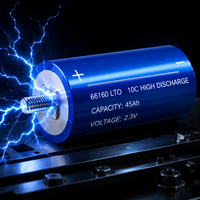 Batería LTO Grado A 66160, 45Ah 2.3V, Celda de Titanato de Litio, Descarga 10C, Reemplazo para Yinlong, para Audio de Coche, DIY, Paquete de 12V 24V