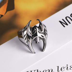 Anillo de acero de titanio de Batman con forma de cara, joyería para hombre, regalo SA1195 - Product Image 4