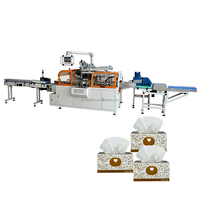 Ligne d'emballage de papier hygiénique en boîte cubique 3 plis entièrement automatique et durable
