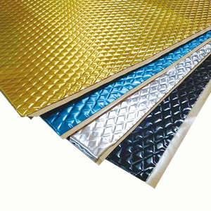 Tapis d'amortissement acoustique viscoélastique feuille d'aluminium caoutchouc butyle feuille d'amortissement de voiture feuille d'amortissement du bruit de voiture - Product Image 1