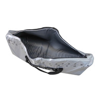 Sac de pêche en PVC étanche, seau à poisson vivant portable, pochette de rangement épaissie à double couche résistante à l'usure pour la pêche