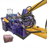 Presse à balles hydraulique automatique pour métaux, fonctionnant au diesel, pour la ferraille de cuivre, de fer et d'acier, et les déchets métalliques