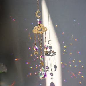 Sun Catcher Crystal Custom Suncatcher Metal <strong>Wind</strong> <strong>Chimes</strong> Indoor Hanging Prism Crystals Rainbow Maker Suncatcher for Home Decor - Product Image 5