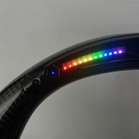 Volant sport avec écran LED pour Renault Clio 4 RS, en fibre de carbone noire, haute qualité, best-seller