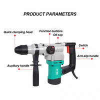 Marteau perforateur 900W, 26mm, SDS Plus, marteau perforateur rotatif électrique, 220V, 3 fonctions, perçage de béton, maçonnerie, murs, outil électrique de sculpture