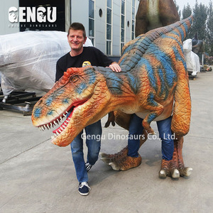 Fantasia de dinossauro de látex adulto realista, traje de dinossauro - Product Image 3