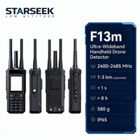 Starseek F13M Dispositif de détection portable ultra large bande pour drones 300 MHz 13,4 GHz Localisateur de drones portable Décodage RID multi-standards
