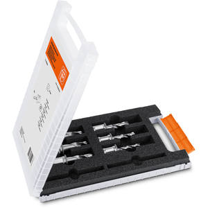Jeu de forets hélicoïdaux Fein HSS avec queue Weldon 6 8 10 12 14 16 mm pour perçage du métal - Product Image 1