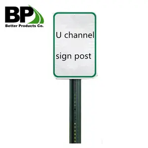 Irregular Galvanized U-channel Sign Posts Used For Highways