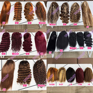 Perruque Frontale 13x4 en Dentelle HD Bob <span class=keywords><strong>Court</strong></span> Bouclé 180% <span class=keywords><strong>Cheveux</strong></span> Humains Brésiliens Remy Pré-Épilés Ondulés Profonds avec Fermeture Invisible 5x5 pour Femmes - Product Image 5