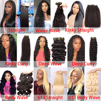 12A 15A Mèches de cheveux humains vierges bruts, cuticules naturelles alignées, non traitées, couleur blonde 613, ondulation naturelle, vente en gros