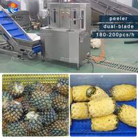 Semi-Auto Droog Fruit Gedroogde Chunker Ananas Verwerkingslijn Ventilator Ananas Peeling Snijdroogmachines