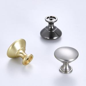 Poignée ronde à trou unique en alliage de zinc pour armoire, tiroir de cuisine, garde-robe, chambre à coucher, salle de bain, usage extérieur - Durable - Product Image 1