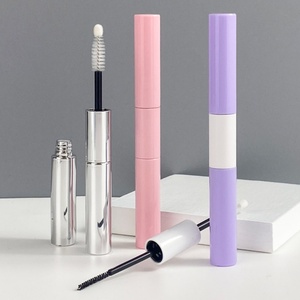 Échantillon gratuit, emballage de flacon cosmétique en plastique 2 en 1, <span class=keywords><strong>tube</strong></span> de mascara noir personnalisé à double extrémité avec brosse en nylon - Product Image 5