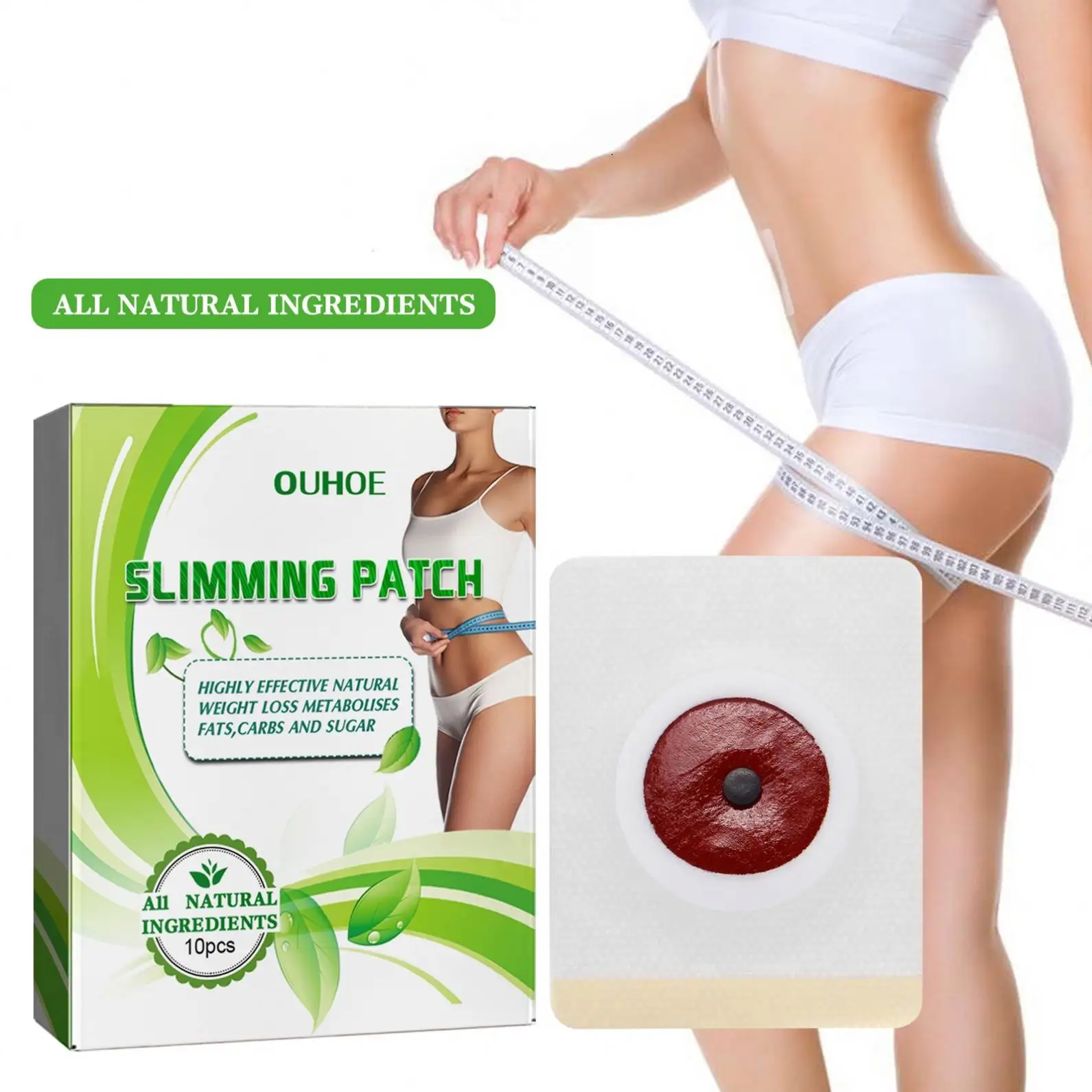 Wonder Detox Herbal Slim Patches Ventre Nombril Produits amincissants Autocollants de perte de poids Patch mince Minceur Parches Adelgazantes