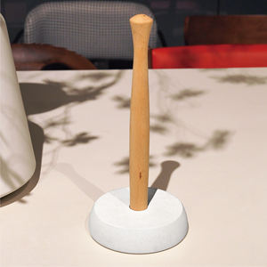 Portarrollos de Cocina, Organizador de Toallas de Papel, Dispensador de Rollos, Portarrollos de Papel de Mármol Artificial de <span class=keywords><strong>Madera</strong></span> para Encimera - Product Image 3