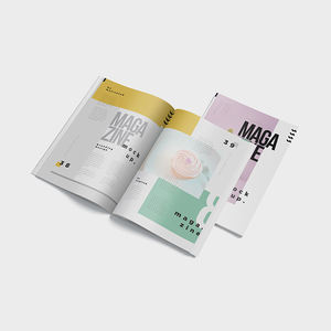 Album de brochures graphiques sur l'équitation en cuir verni, reliure parfaite, agrafé, couverture rigide, papier couché, impression numérique - Product Image 1