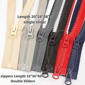 Ruban de <span class=keywords><strong>fermeture</strong></span> à glissière par la cour <span class=keywords><strong>Fermeture</strong></span> à glissière de taille personnalisée #8 <span class=keywords><strong>Fermeture</strong></span> à glissière à <span class=keywords><strong>double</strong></span> <span class=keywords><strong>curseur</strong></span> en plastique résine - Product Image 4