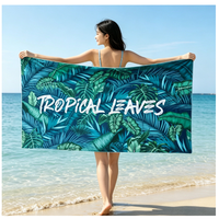 Serviette de plage grande taille sans sable, séchage rapide, pour adultes, en microfibre ultra-fine, type châle, 160x100cm