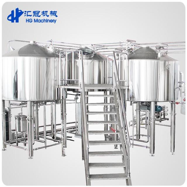 Craft Beer Brewing Equipment Brewery 500L 1000L 1500L 2000L 3000L 5000L Per Batch 2 / 3 / 4 Vessels Brewhouse
