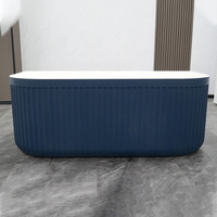 Baignoire acrylique Offre Spéciale baignoire autoportante au design moderne baignoire blanche autoportante de massage froide baignoire plongeante