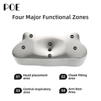 Oreiller cervical ergonomique en mousse à mémoire de forme, respirant, thérapeutique, orthopédique, anti-insomnie, en forme de papillon, à porter, en promotion