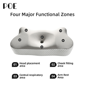 Almohada Cervical Ortopédica <span class=keywords><strong>de</strong></span> Espuma Viscoelástica, Transpirable, Ergonómica, Terapéutica, con Forma <span class=keywords><strong>de</strong></span> Mariposa, para el Insomnio, en Oferta - Product Image 4