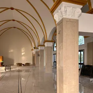 Thiết kế mới hiện đại biệt thự xây dựng kiến trúc trang trí ban công bằng đá cẩm thạch cột cột Roman
