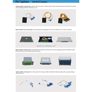 HJ ABS PLC光纤配线盒1x2-1x32 SC/APC FTTH FTTx ODN无源分路器 - Product Image 4