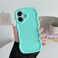 Nouveau Modèle Personnalisé Coque de Téléphone en Silicone TPU Douce à Motifs Ondulés Adorables pour iPhone 16, OPPO, Vivo et Téléphones Portables Xiaomi