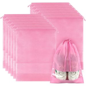 RTS Bulk Mixed Order Premium Nonwoven Drawstring Shoe <b>Bags</b> Travel Packable Footwear Organizer Luggage Protect Clothes - Product Image 1