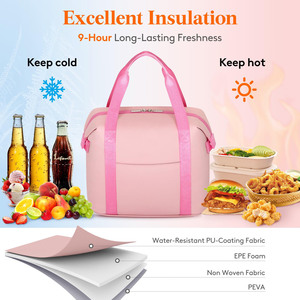 Factory Custom Women's Insulated Multi Purpose <b>Lunch</b> <b>Bag</b> Leak Proof Cooler Tote <b>Bag</b> with Excellent Insulations - Product Image 3