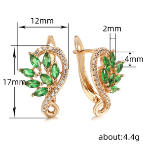 Orecchini a polsino con piuma di farfalla e fiore Phoenix per donna, accessori moda per l'uso quotidiano - Product Image 5