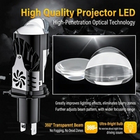 Nouveau phare de moto LED super lumineux haute puissance 12V 45W 50 000 lumens, type concentré, à brancher, ajustement universel, double faisceau