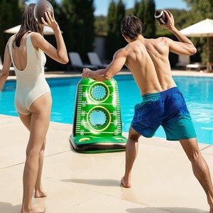 Football Toss Inflatable Floating Target Game 100x80cm PVC Pool Toy For Outdoor Water Fun - Product Image 2