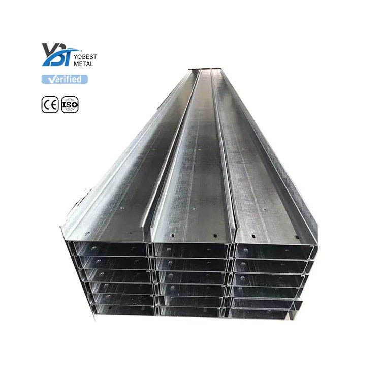 High Strength Galvanized C Purlin C Channel Steel Price 6mm 8mm Z275 ...