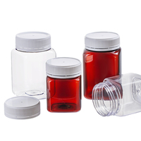Pot à miel carré en PET de qualité alimentaire avec bouchon à vis à large ouverture et capuchon antivol 250g 500g Contenant en plastique étanche pour le stockage du miel