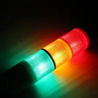 Lampu Menara Tumpuk Tiga Warna WiFi Nirkabel Andon 9-36V DC HTTP Post API untuk Otomasi Pabrik MES