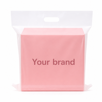 Sac à main personnalisé en plastique avec impression de logo pour l'emballage de vêtements, les cadeaux, les sacs de transport pour les magasins de détail