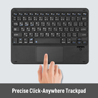 Nouveau clavier sans fil universel avec pavé tactile pour tablettes de 9 à 11 pouces, ultra fin, USB-C, rétroéclairage RVB, vente en gros d'usine