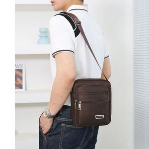 Dingpin – sac à bandoulière en tissu Oxford pour hommes, grande capacité, hydrofuge, sac à bandoulière vertical pour usage quotidien - Product Image 2
