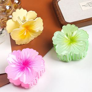 Pinza para el Cabello con Flor en Degradado Dulce para Vacaciones de Verano en la Playa, Pasador de Flor, Accesorios de Belleza para Mujer - Product Image 3